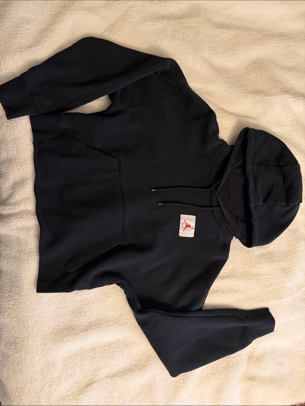 Jordan Loose Fitted Black Hoodie